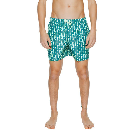 Nike Green Polyester Swim Shorts Mens Swim