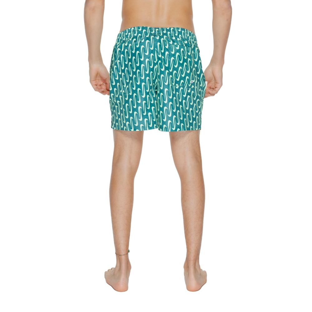 Nike Green Polyester Swim Shorts Mens Swim