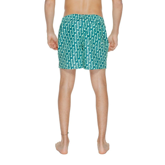 Nike Green Polyester Swim Shorts Mens Swim