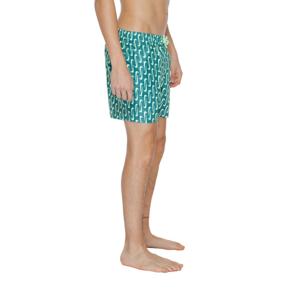 Nike Green Polyester Swim Shorts Mens Swim