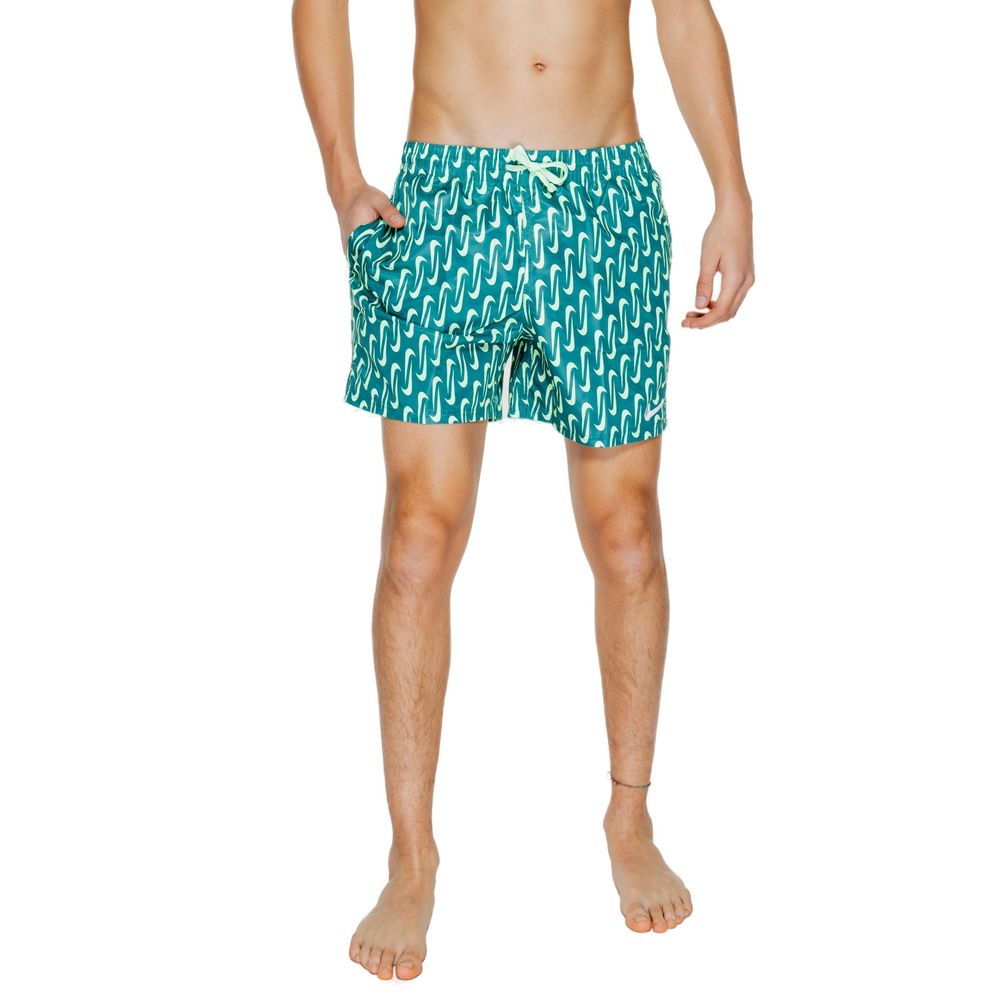 Nike Green Polyester Swim Shorts Mens Swim