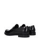 Givenchy Black Leather Slip-On Loafers