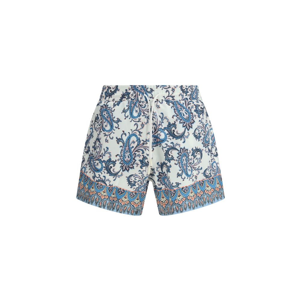 Etro Multicolor Polyester Short And Mini Shorts Mens Shorts