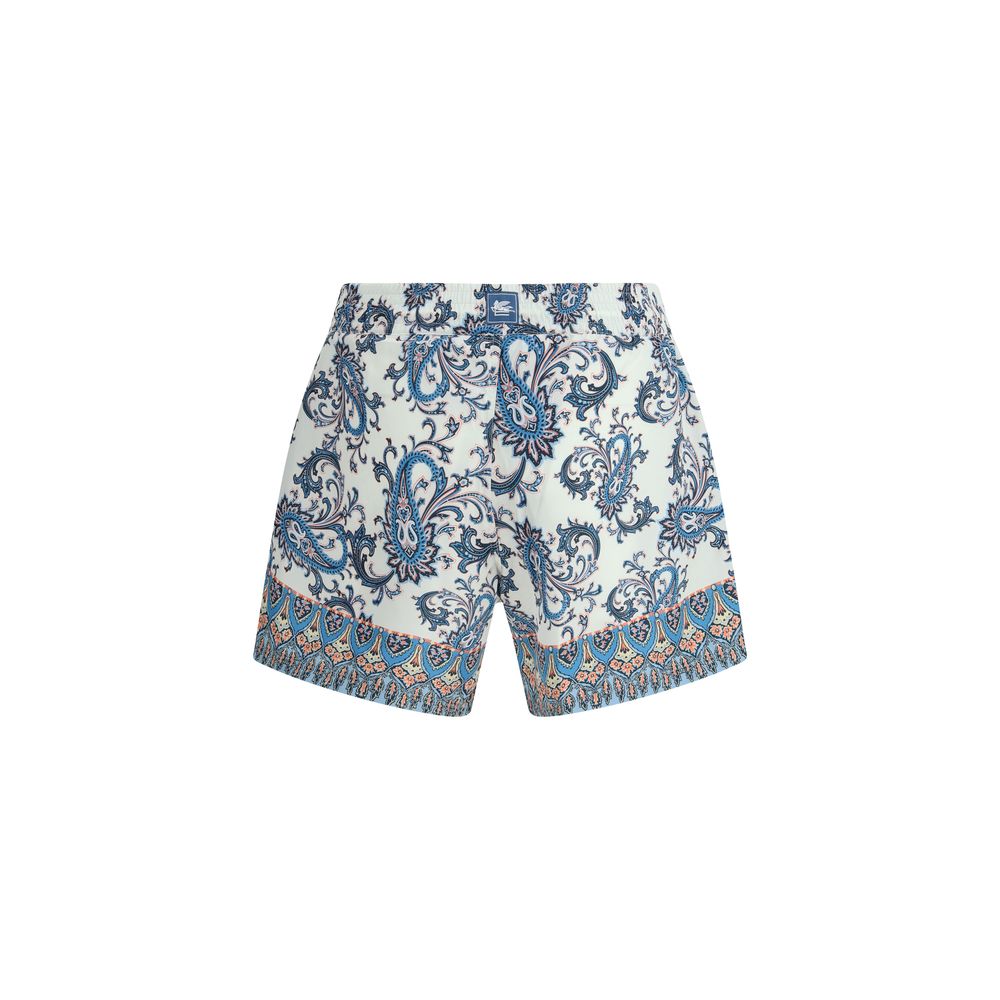 Etro Multicolor Polyester Short And Mini Shorts Mens Shorts