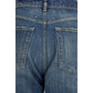 Margiela Blue Cotton Straight-Leg Jeans