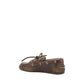 Miu Miu Brown Calf Leather Bos Taurus Slip-On Loafers