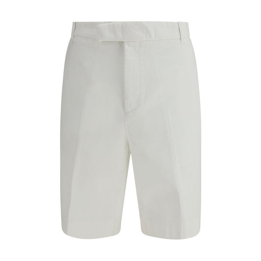Thom Browne White Polyester Bermuda Shorts Mens Shorts