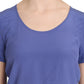 Patrizia Pepe Silk Purple Short Sleeve Casual Top Blouse