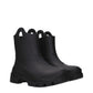 Moncler Black Cotton Ankle Boots