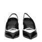 Givenchy Black Leather Wedge Sandals