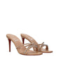 Christian Louboutin Pink Leather Stiletto Heel Sandals