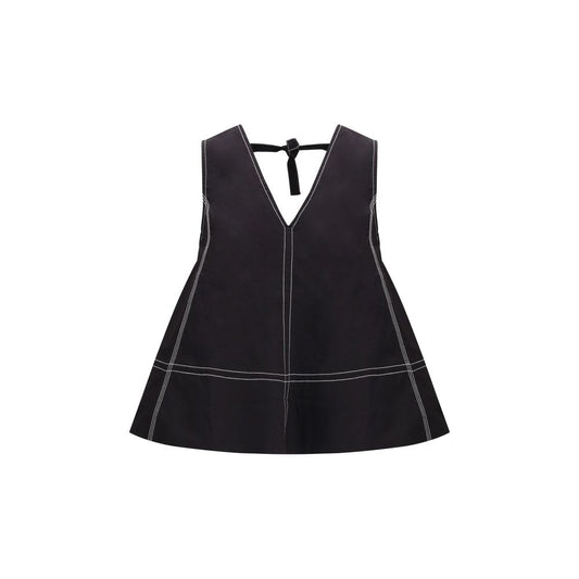 Ganni Black Elastane Shirt