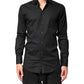 Dolce & Gabbana Black GOLD Cotton Men Dress Formal Shirt