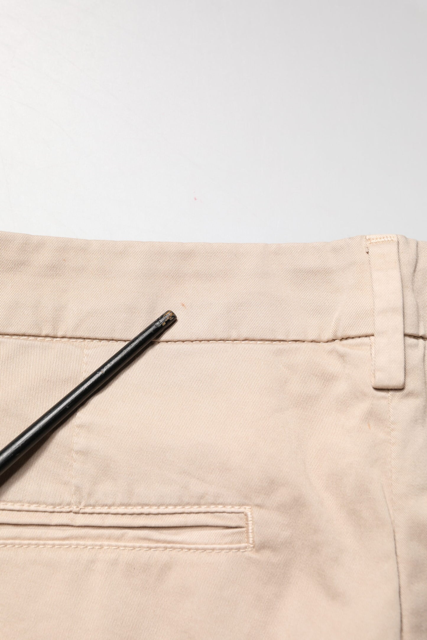 Kocca Beige Straight Mid Waist Chino Trouser Casual Pants