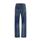 Khaite Blue Cotton High-Waisted Jean