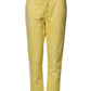 Nine In The Morning Yellow Tapered Mid Waist Denim Trouser Jeans