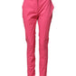Max Mara Pink Skinny High Waist Chino Trouser Pants