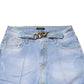 CRISTINAEFFE Light Blue Washed High Waist Bootcut Denim Jeans