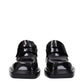 Prada Black Leather Slip-On Loafers