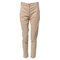 Jacob Cohen Beige Lyocell Skinny High Waist Chino Casual Pants