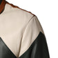 Dolce & Gabbana Multicolor Leather Full Zip men Biker Jacket