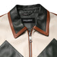 Dolce & Gabbana Multicolor Leather Full Zip men Biker Jacket