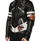 Dolce & Gabbana Black Guns n' Roses FullZip Men Biker Jacket