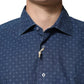 Orian 1968 Blue Button Down Long Sleeves Men Shirt