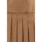 Fendi Brown Silk Mini Skirt