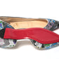 Christian Louboutin Multicolor Silver Flat Point Toe Shoe