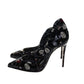Christian Louboutin Hot Chick 100 Black Weapons Print Patent Leather High Heel Pumps