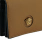 Versace Elegant Compact Leather Wallet in Brown