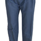 Dolce & Gabbana Elegant Blue Linen-Cotton Pants