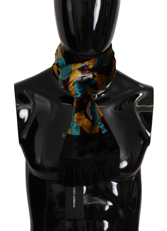Dolce & Gabbana Elegant Multicolor Silk Blend Men's Scarf