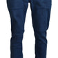 Neil Barrett Chic Skinny Blue Pants for a Sharp Look