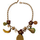 Dolce & Gabbana Chic Gold Statement Sicily Fruit Necklace