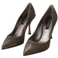 Dolce & Gabbana Elegant Silver Heels Pumps Classic