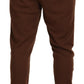 Dolce & Gabbana Elegant Brown Cashmere Jogger Pants