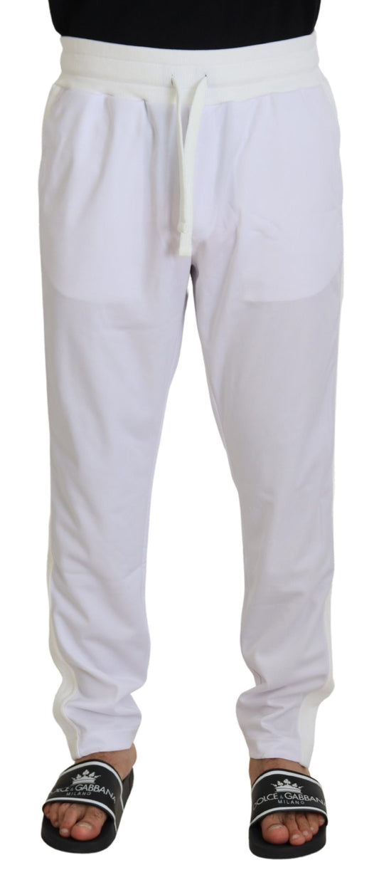 Dolce & Gabbana Elegant White Jogger Pants for Sophisticated Comfort