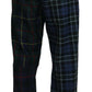 Dolce & Gabbana Checkered Wool Blend Jogger Pants