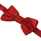 Dolce & Gabbana Elegant Red Silk Tied Bow Tie