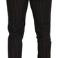 Dolce & Gabbana Elegant Striped Cotton Blend Pants