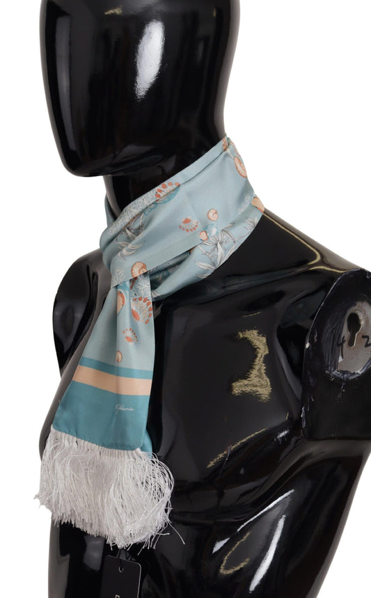 Dolce & Gabbana Elegant Silk Scarf with Shell Motif