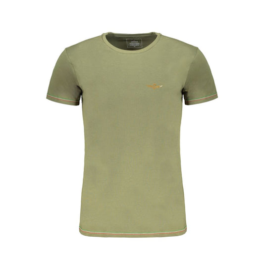 Aeronautica Militare Green Cotton T-Shirt