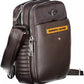 Aeronautica Militare Elegant Brown Shoulder Bag with Contrasting Details