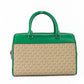 Michael Kors Travel Medium Palmetto Green Signature Duffle Crossbody Bag Purse