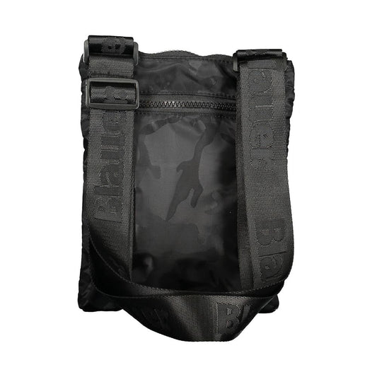 Blauer Sleek Black Shoulder Bag with Contrasting Accents