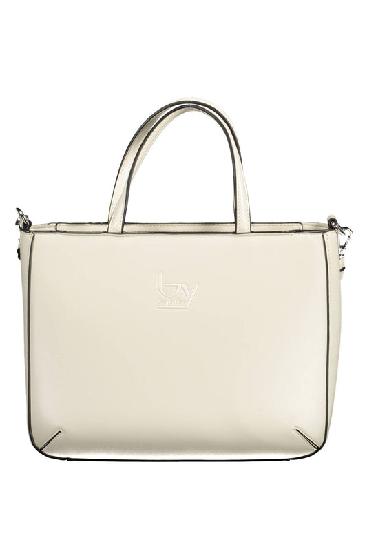 BYBLOS Elegant White Contrast Detail Handbag