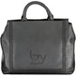 BYBLOS Elegant Two-Handle Black Handbag with Contrasting Details