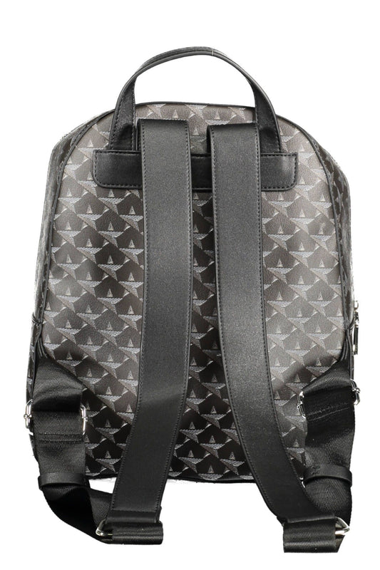 BYBLOS Sleek Black Contrast Detail Backpack